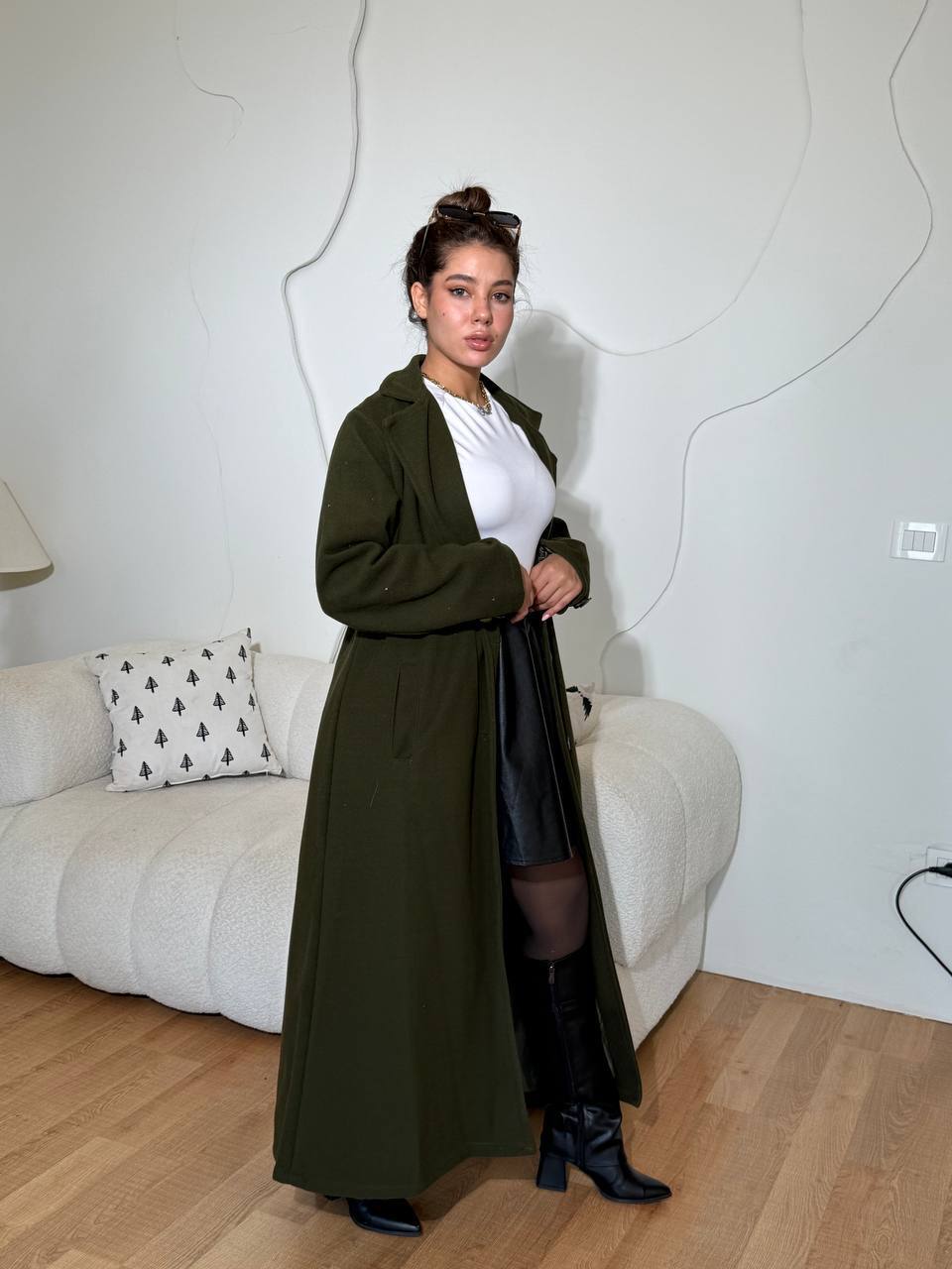 NEXO Long wool coat