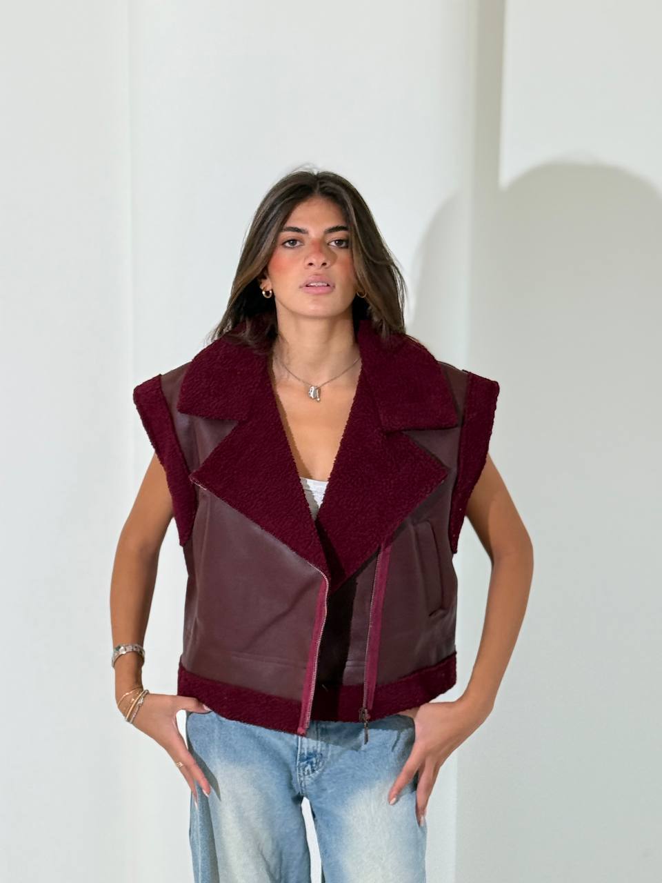 NEXO Leather vest