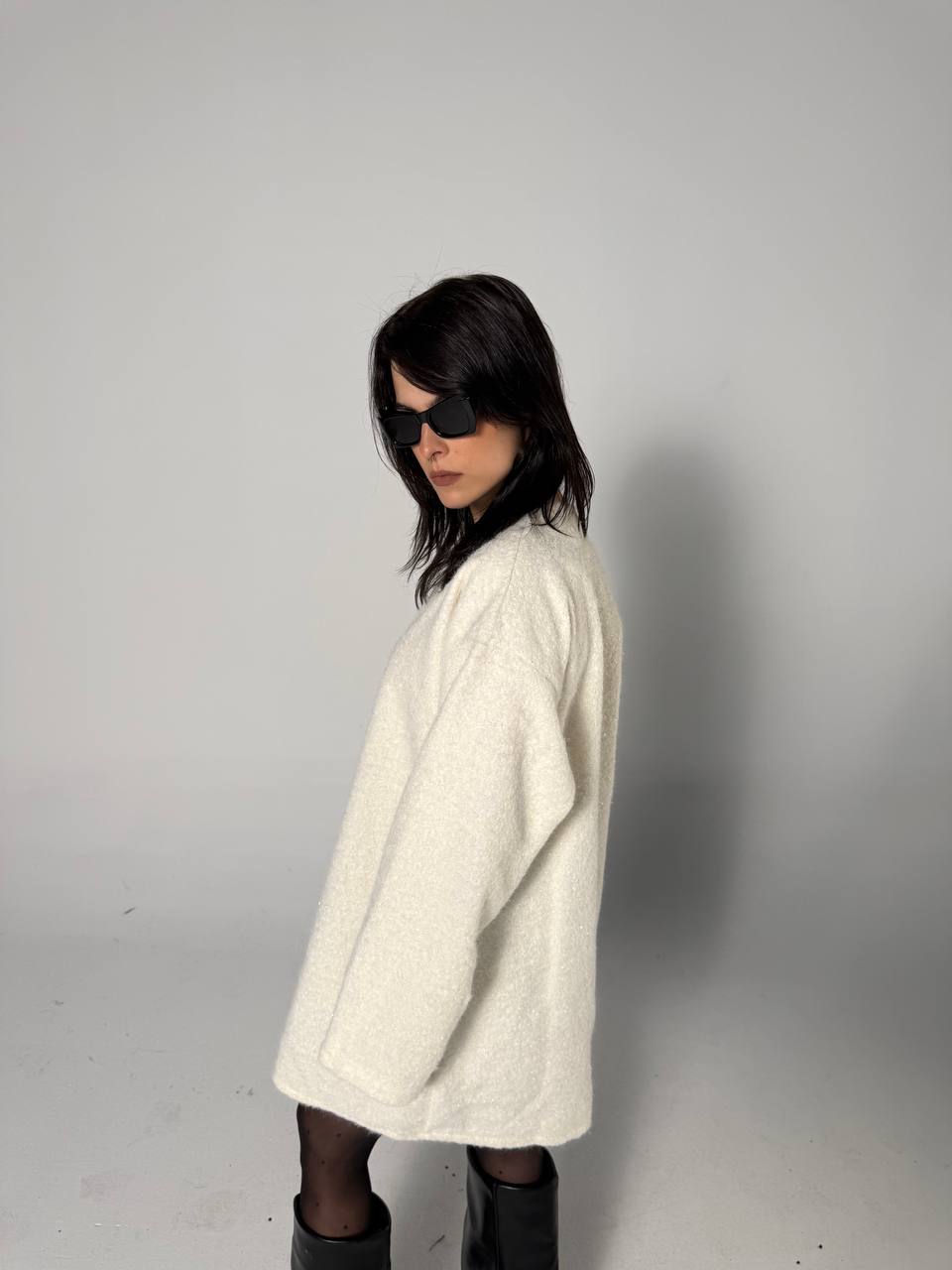 NEXO mohair wool coat