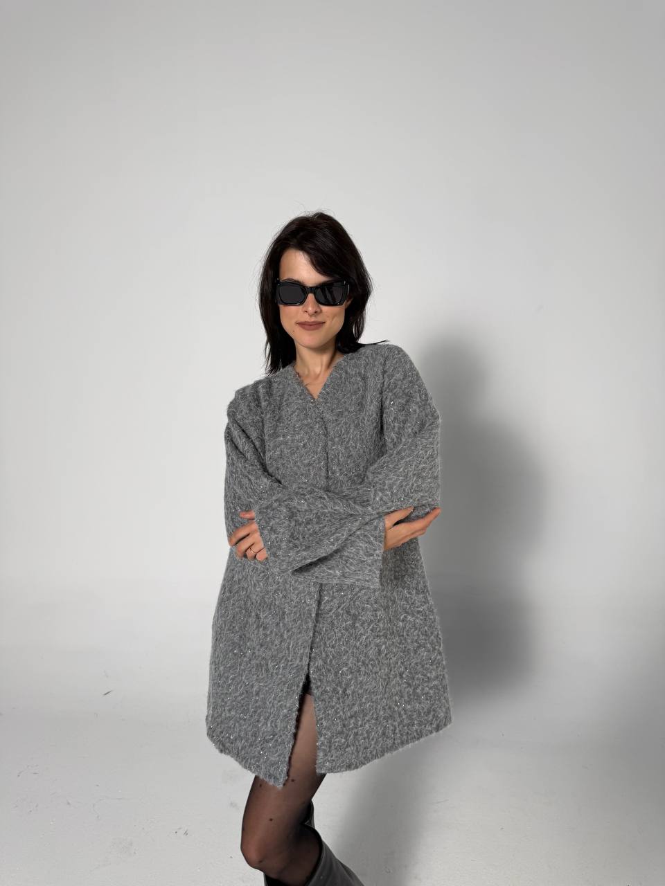 NEXO mohair wool coat