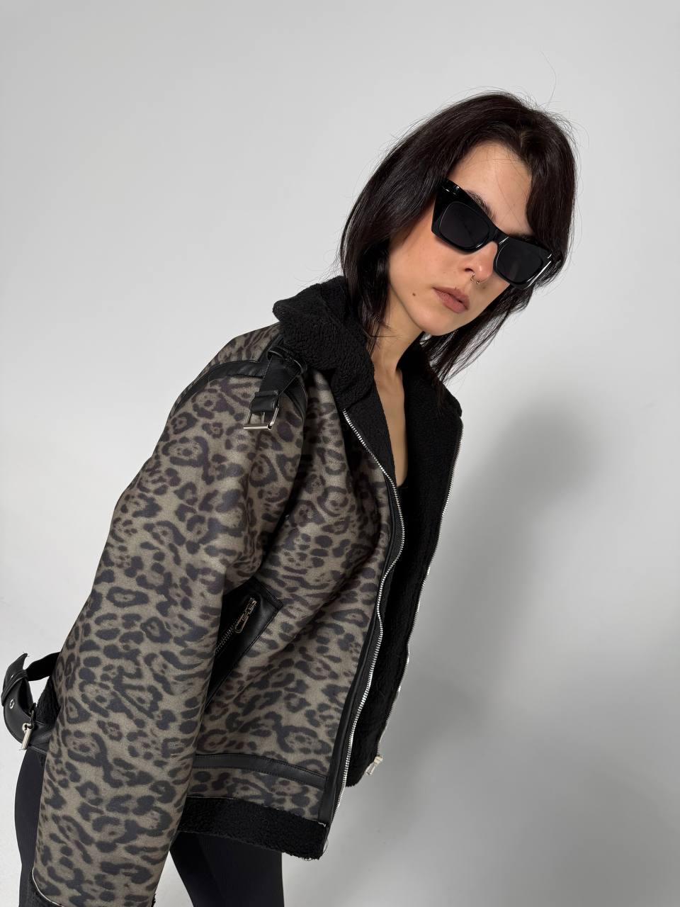 NEXO wool fur jacket