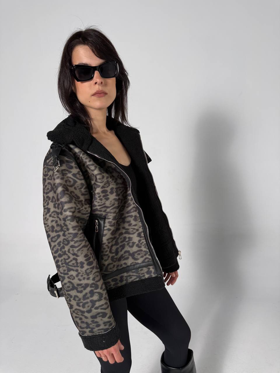 NEXO wool fur jacket