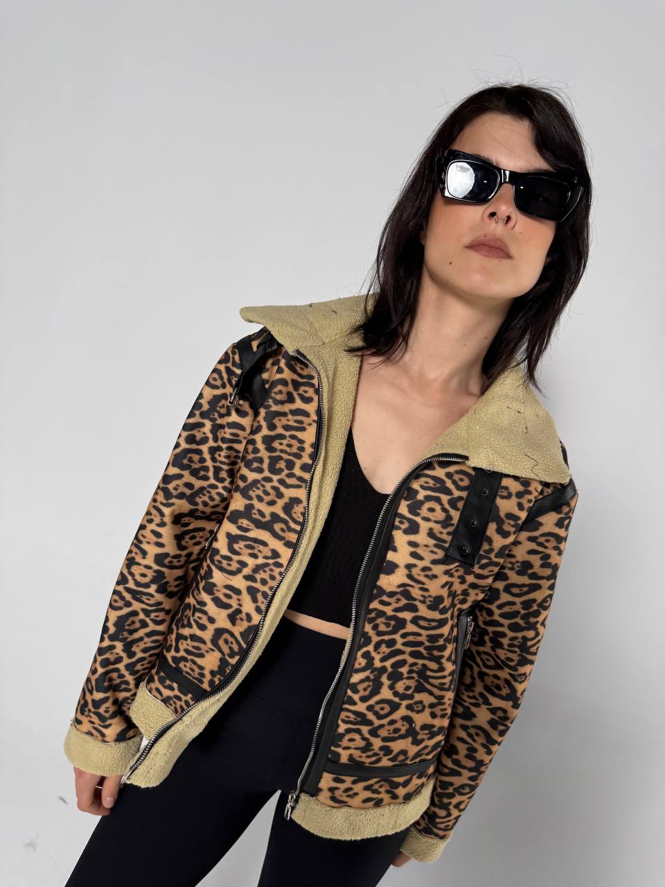 NEXO wool fur jacket