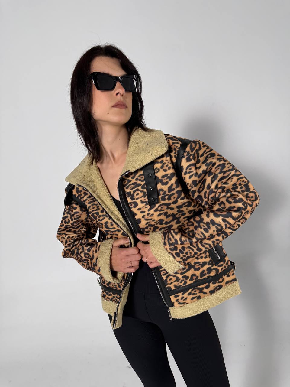 NEXO wool fur jacket