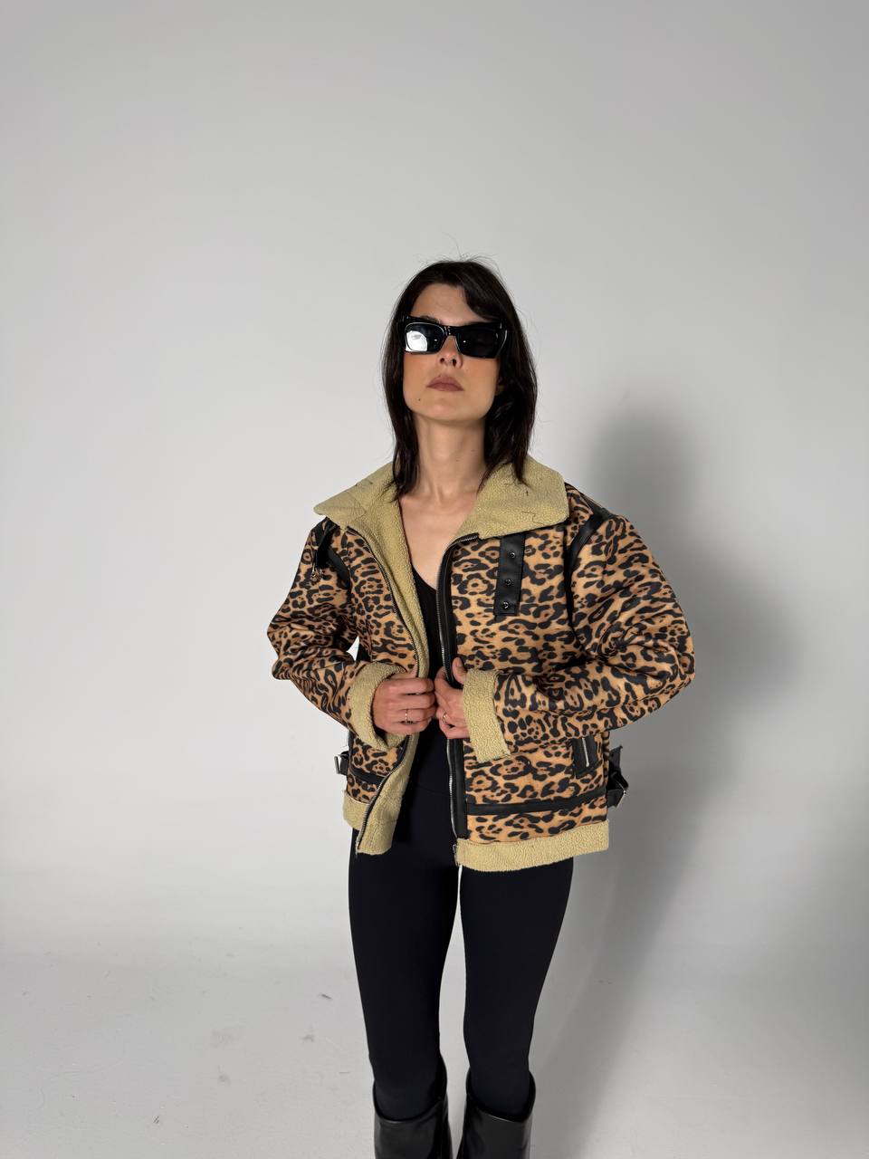 NEXO wool fur jacket