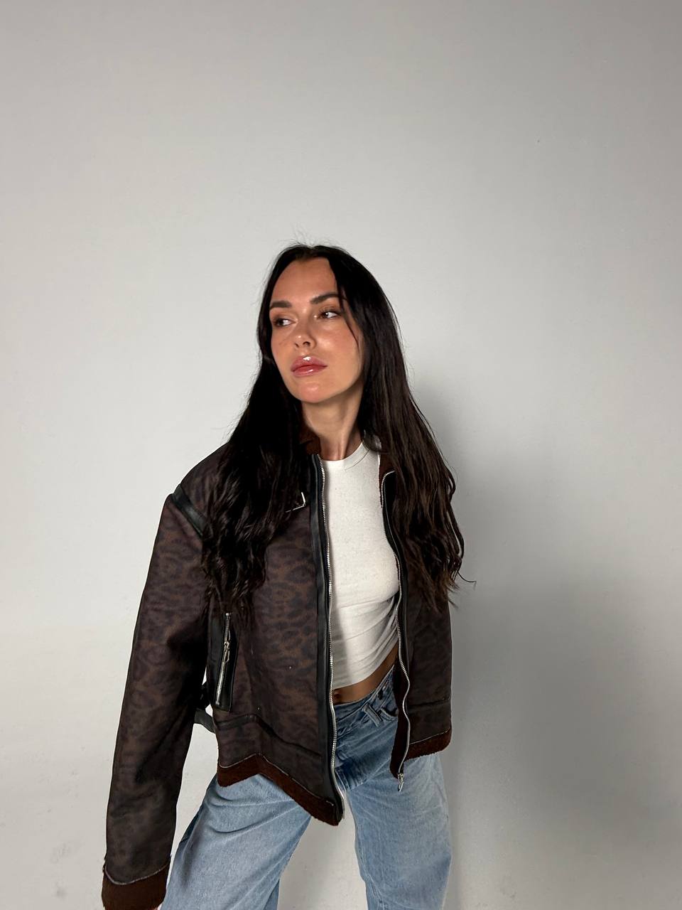 NEXO wool fur jacket