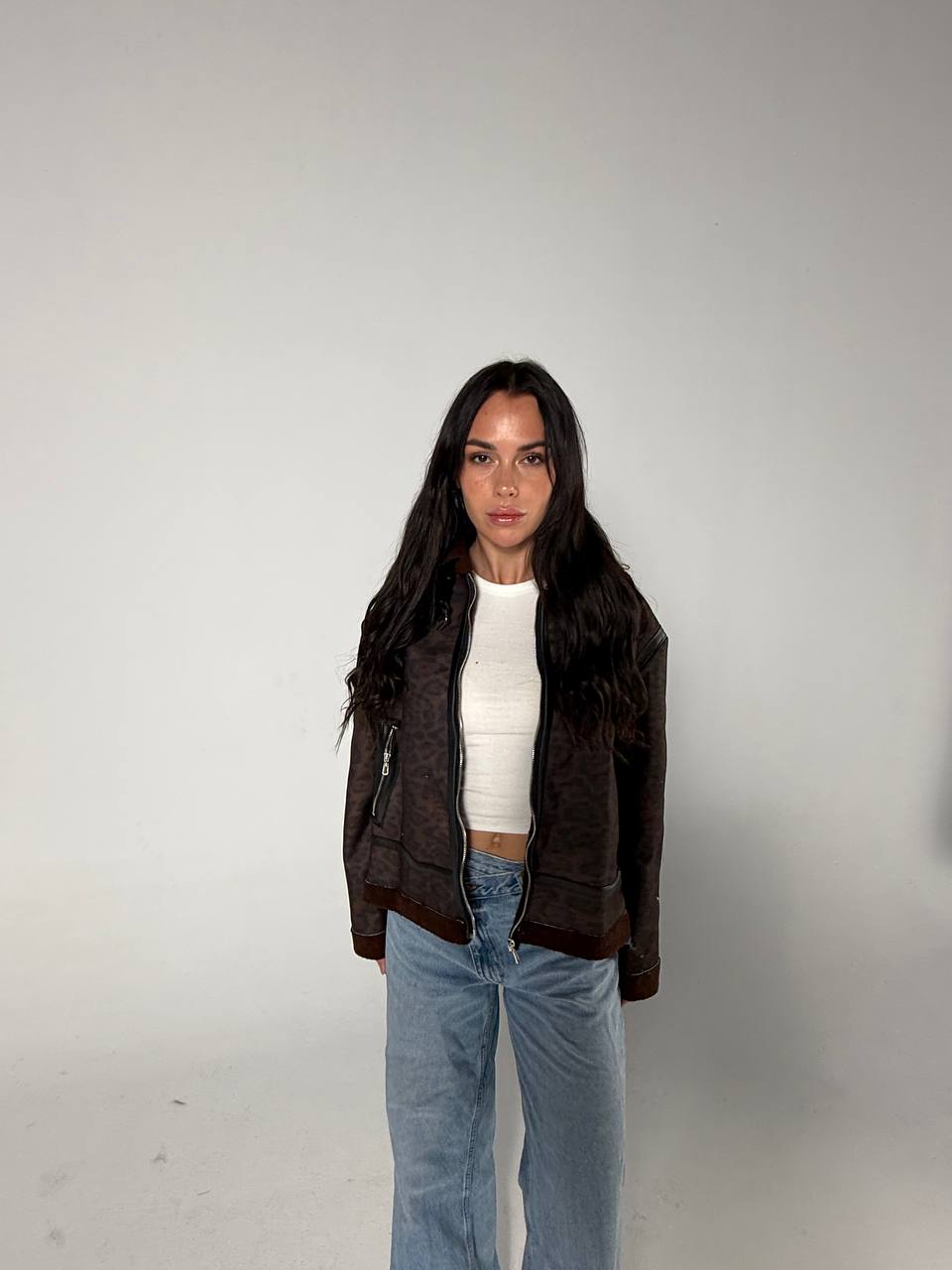 NEXO wool fur jacket