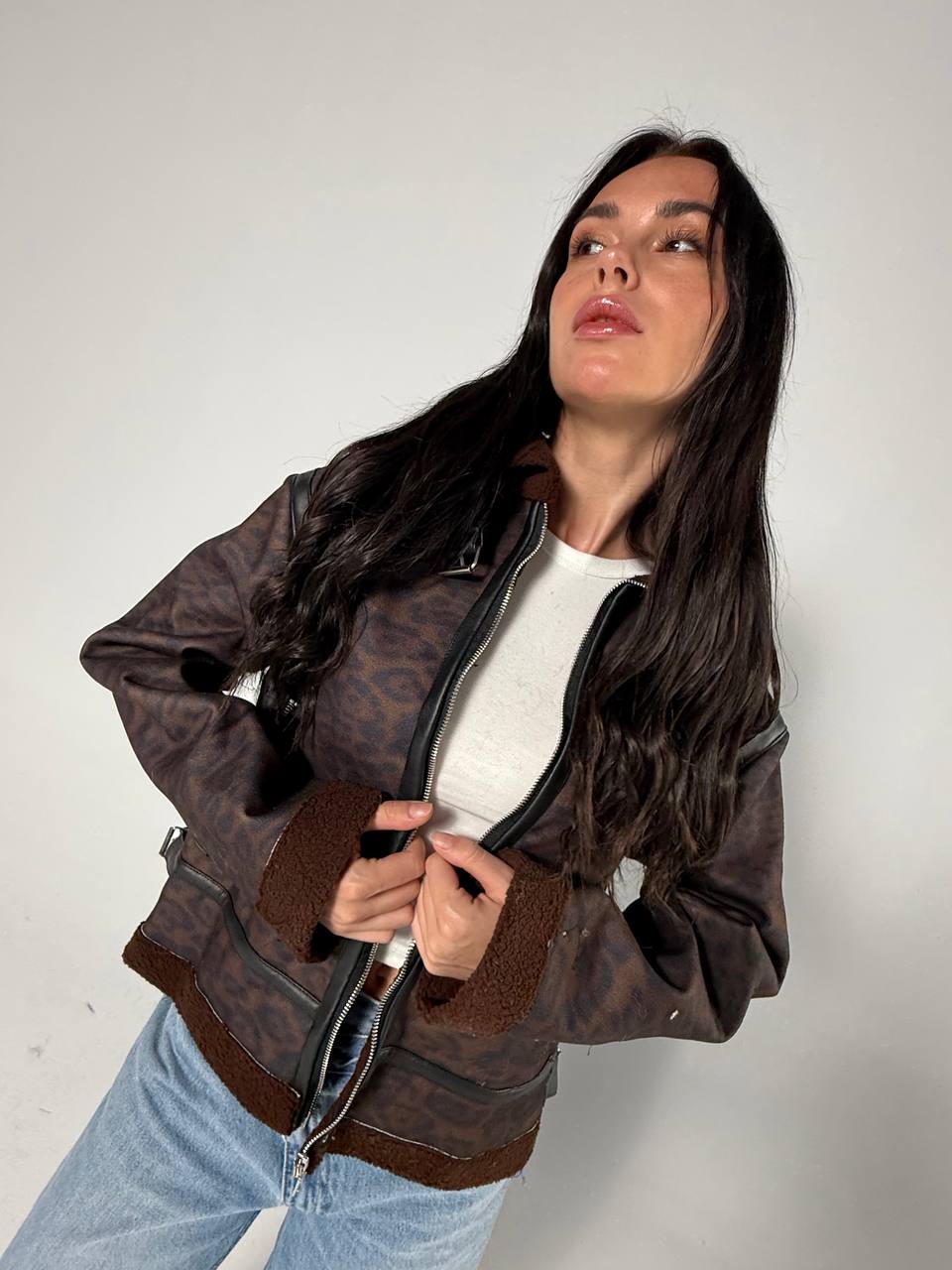 NEXO wool fur jacket